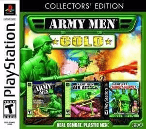 Army Men Gold box art for Playstation